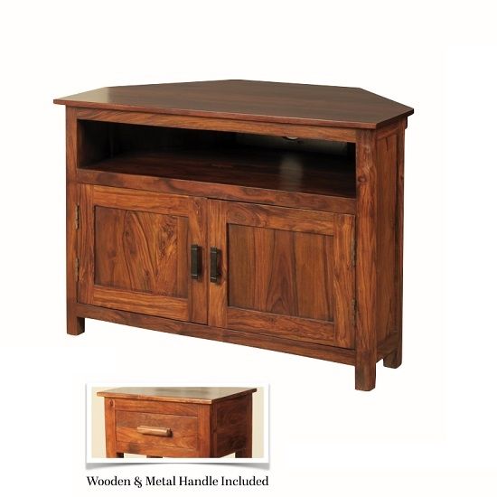 Amazing Brand New Solid Wood Corner TV Stands Within Corner Tv Stands Corner Tv Units Furniture In Fashion (Photo 6 of 50)