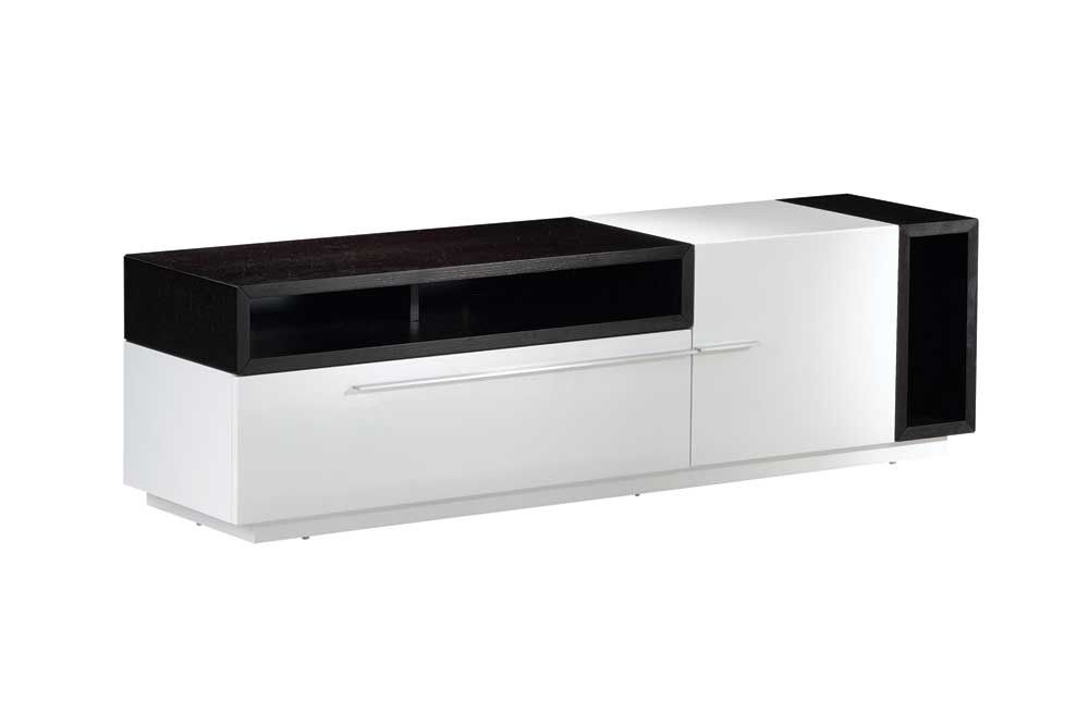 Amazing Deluxe White Gloss TV Stands Inside Tv030 White Gloss Dark Oak Tv Stand J M Furniture (Photo 15 of 50)