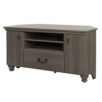 Amazing Fashionable Grey Corner TV Stands Throughout Amazon Noble Corner Tv Stand Fits Tvs Up To 55 Wide (Photo 16 of 50)