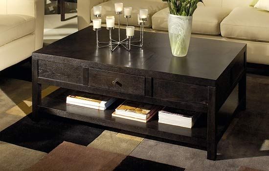 Amazing Favorite Black Wood Coffee Tables Pertaining To Dark Wood Coffee Table (View 35 of 40)