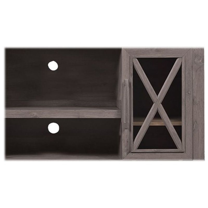 Amazing High Quality Square TV Stands Within Bello Cottage Grove 58 3 Shelf Tv Stand Spanish Gray (Photo 30 of 50)