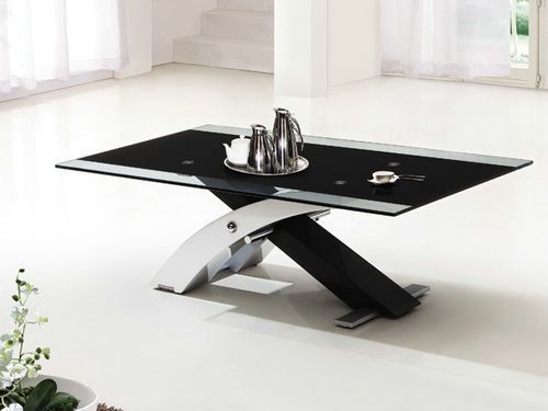 Amazing Latest Dark Glass Coffee Tables Intended For Beautiful Black Glass Coffee Table With White Gloss Legs In Decor (View 9 of 50)