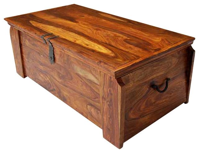 Amazing Latest Large Trunk Coffee Tables Regarding Solid Wood Storage Trunk Decorative Trunks Sierra Living (Photo 31 of 50)