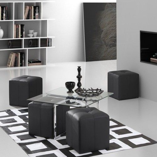 Amazing Preferred Coffee Tables With Nesting Stools With Regard To Coffee Table With Stools Perfect Choice For Modern Living Room (Photo 23 of 50)