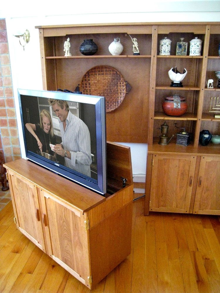 Amazing Series Of Pop Up TV Stands Pertaining To Pull Out Tv Stand Custom Made Pull Out Tv Cabinet Nexus  (View 39 of 50)