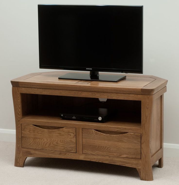 Amazing Series Of Solid Oak TV Cabinets Intended For Best 25 Oak Corner Tv Stand Ideas On Pinterest Corner Tv (Photo 4 of 50)