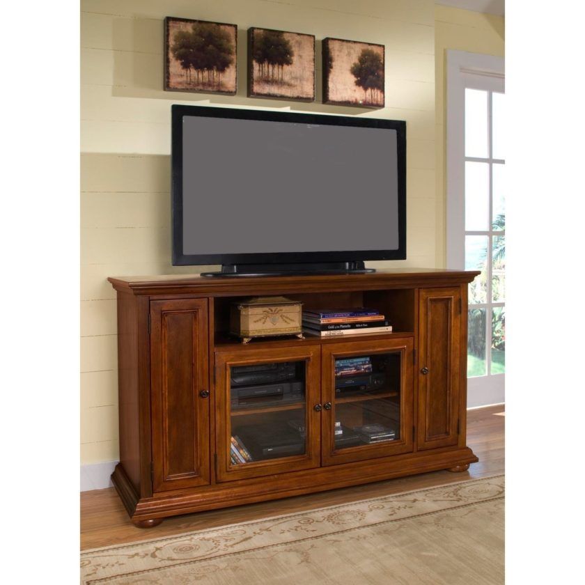 Amazing Top Light Colored TV Stands In Light Brown Pine Wood Tv Stand With Storage Shelf Of Tall Tv (Photo 21 of 50)