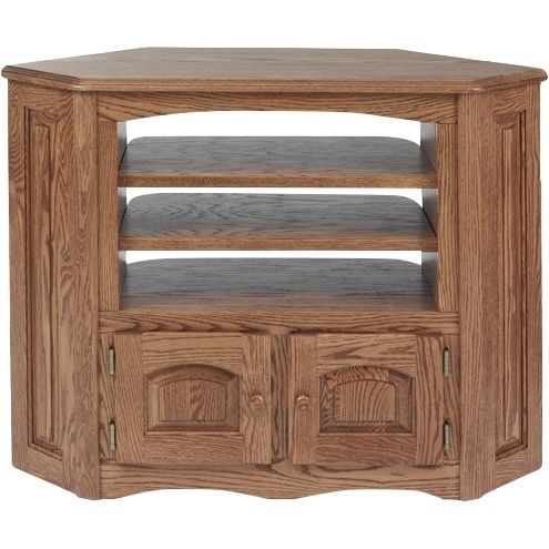 Amazing Variety Of Solid Wood Corner TV Stands Pertaining To Solid Oak Country Style Corner Tv Stand 41 The Oak Furniture Shop (View 43 of 50)