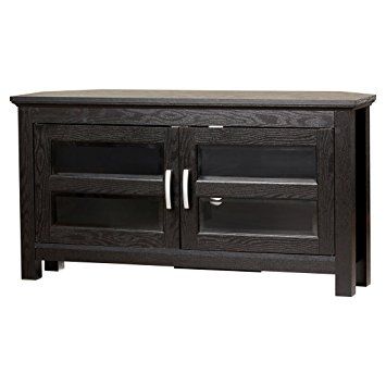 Amazing Well Known Black Corner TV Cabinets With Regard To Amazon Sulyard Wood Corner Tv Stand A High Grade Pvc And (Photo 32 of 50)