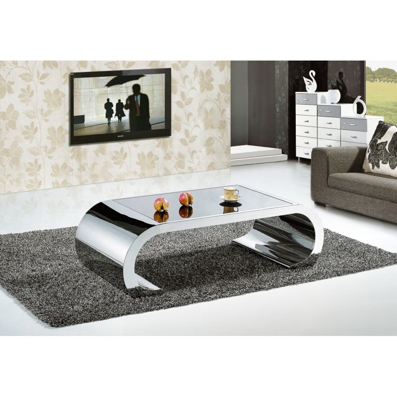 Amazing Well Known Glass And Silver Coffee Tables For Modern Chrome Glass Coffee Table Design (View 43 of 50)