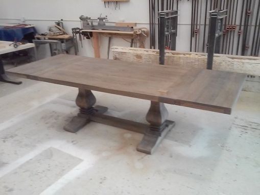 Amazing Wellknown Gray Wash Coffee Tables Inside Custom Made Gray Wash Trestle Table Wextensions Available In (Photo 25 of 40)