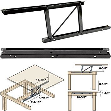 Amazing Well Known Top Lift Coffee Tables Regarding Amazon Woodtek 164228 Hardware Table Folding Table (Photo 18 of 50)