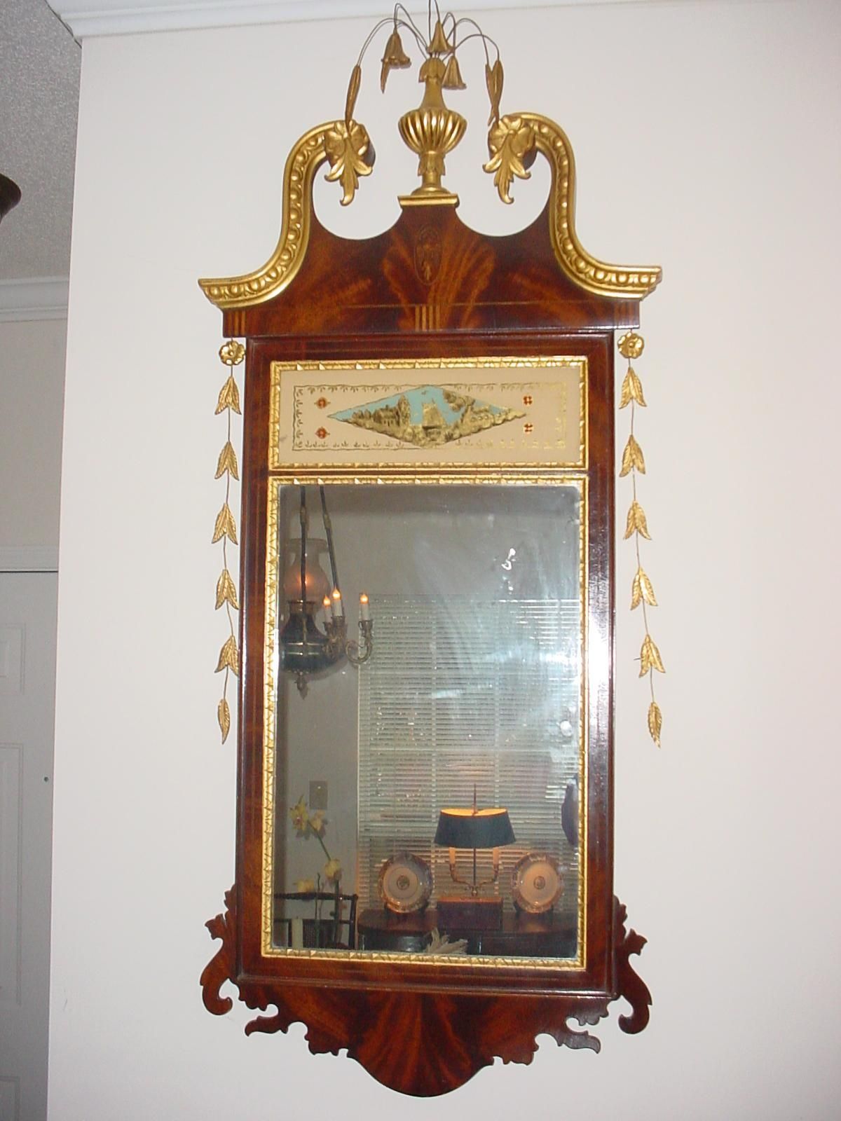 An American Federal Style Hepplewhite Mirror For Sale | Antiques In Antique Mirror For Sale (Photo 11 of 20)