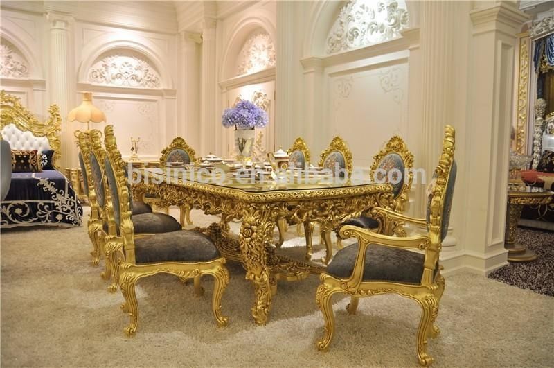 Antique Carved Dining Table Set,gorgeous Luxury Glass Top Dining Throughout Royal Dining Tables (Photo 1 of 20)