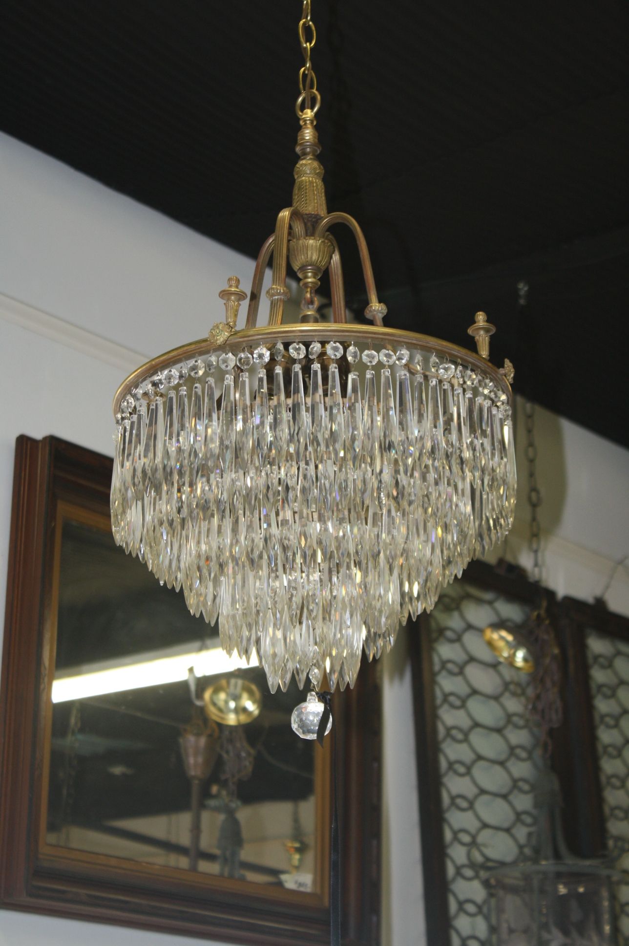 Antique Chandeliers For Sale Enlarge Photoantiques Com In Old Brass Chandeliers (View 13 of 25)