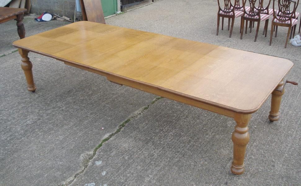 Antique Furniture Warehouse – Large Antique Dining Table – 11Ft Throughout Extending Dining Tables With 14 Seats (Photo 12 of 20)