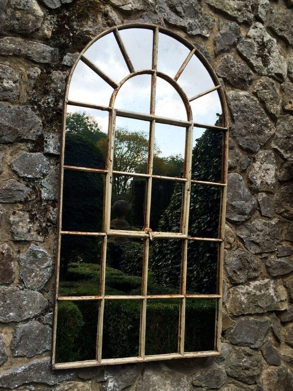 Antiques Atlas – Garden Arch Window Mirror Intended For Metal Garden Mirror (View 4 of 20)