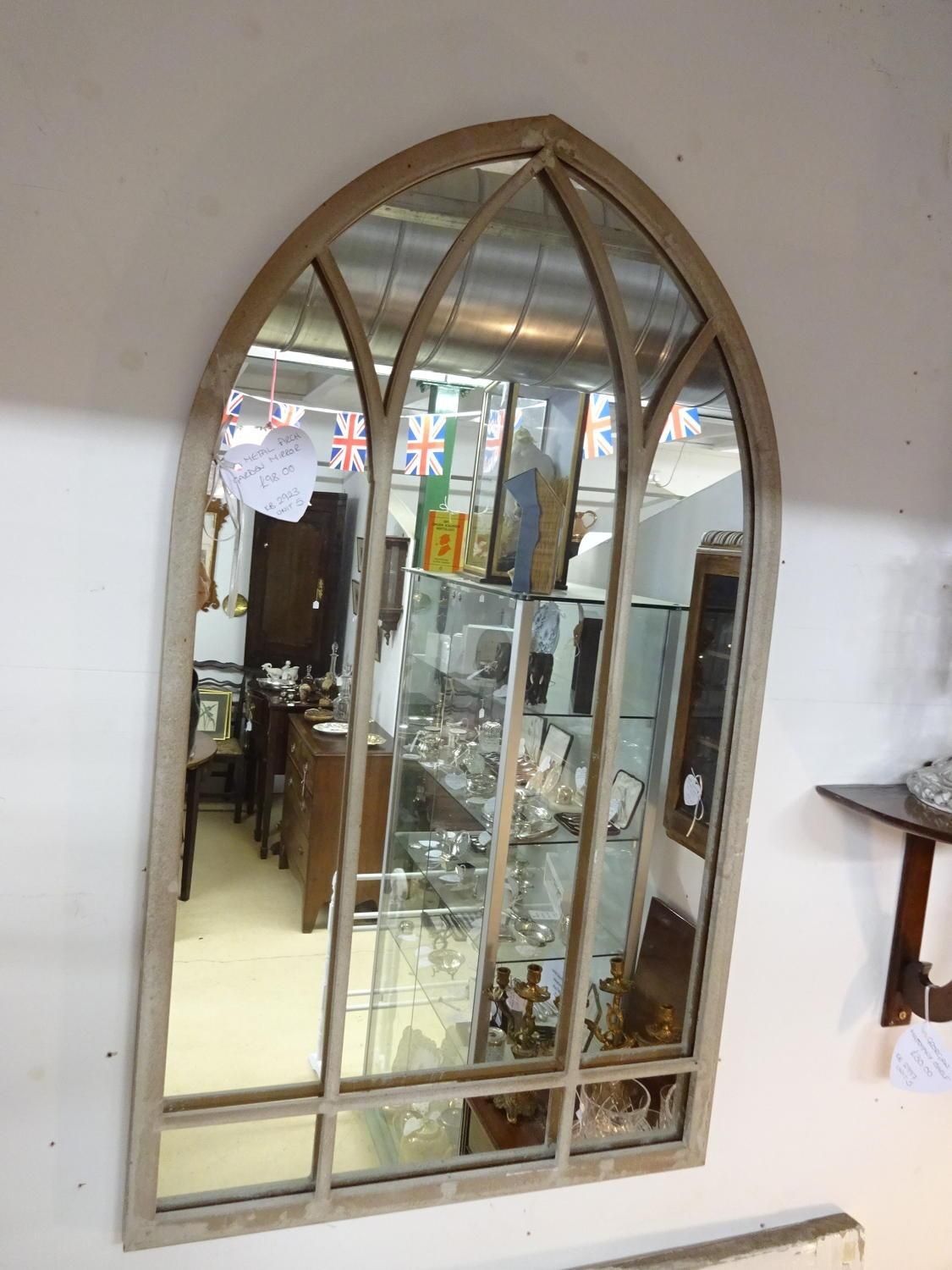 Arched Metal Garden Mirror In Mirrors Within Metal Garden Mirror (View 14 of 20)