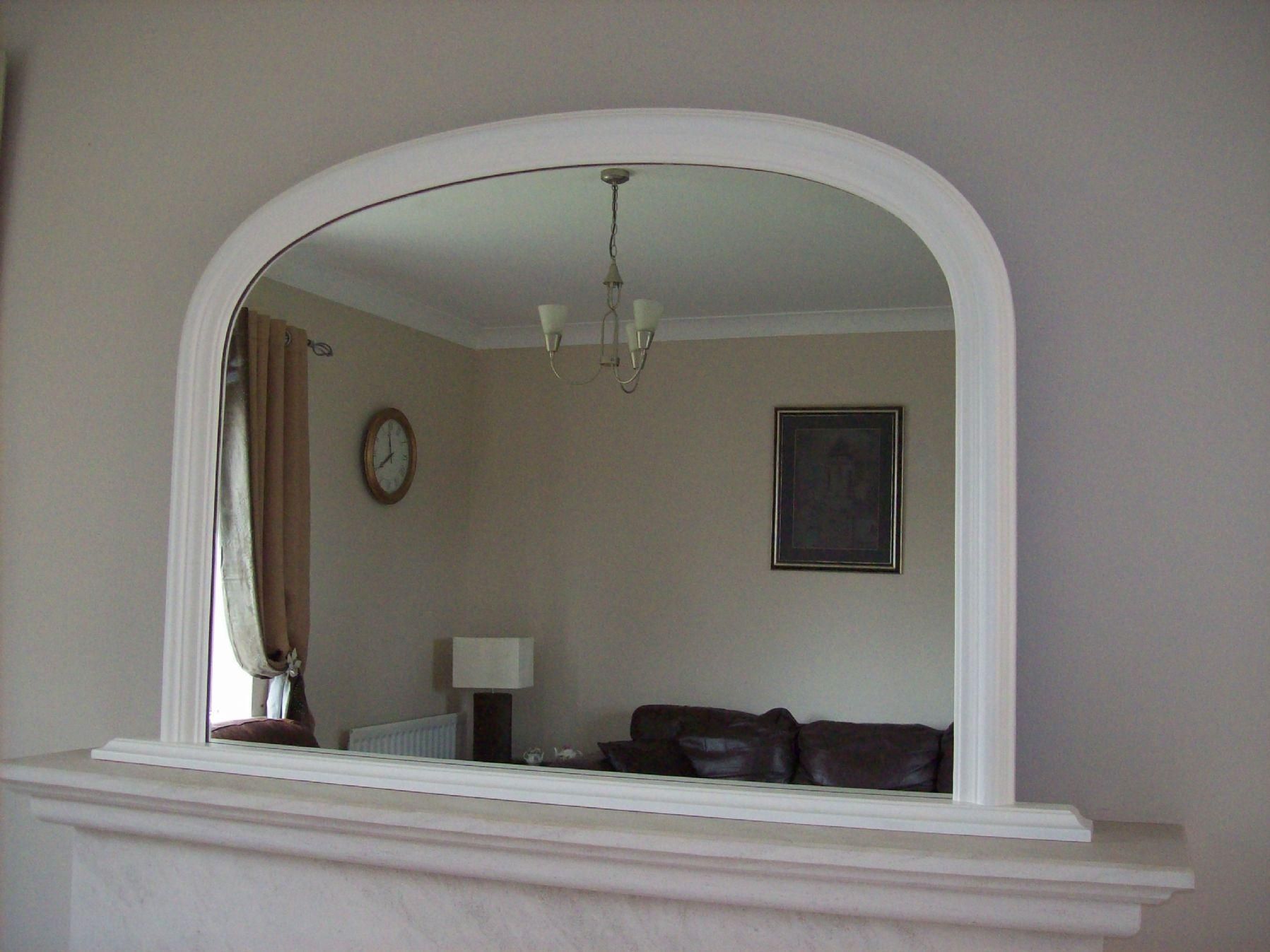 Arched Overmantle Mirror Throughout Overmantle Mirror (Photo 7 of 20)