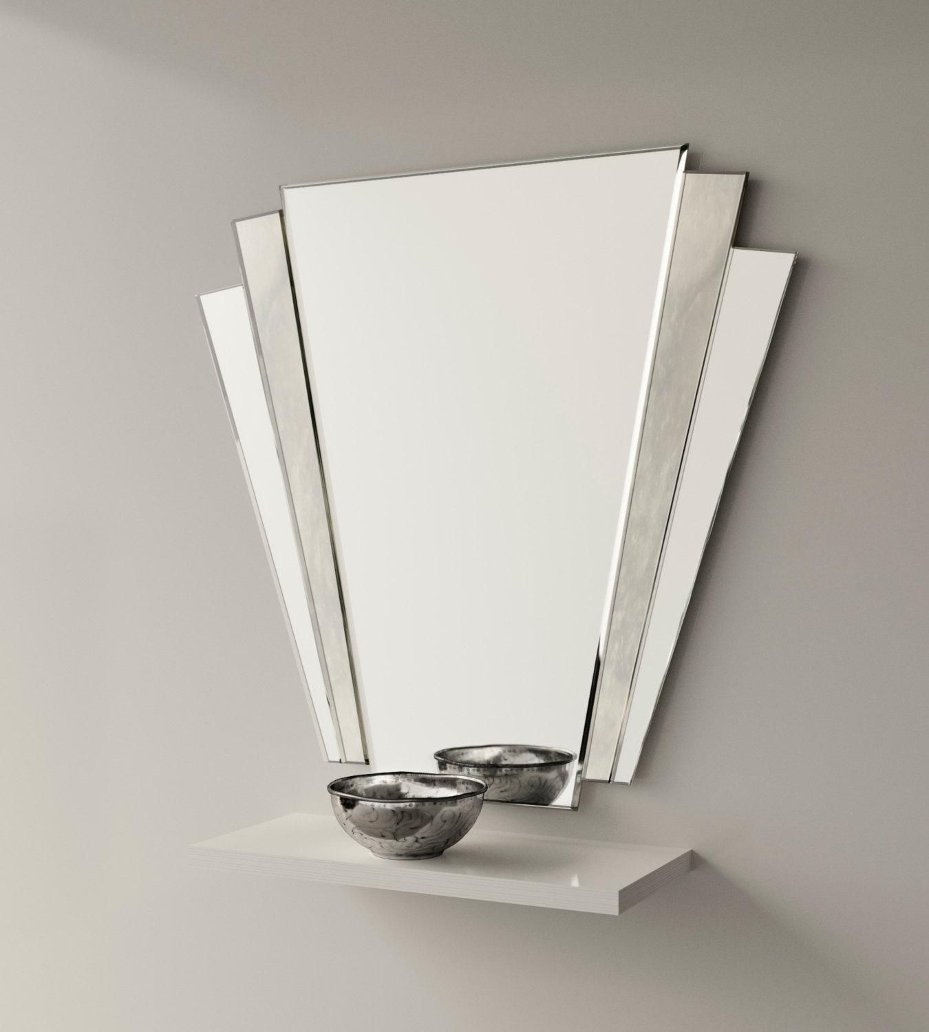 Art Deco Mirror. 1930S Inspired Art Deco Wall Mirror With Intended For Art Deco Style Mirrors (Photo 9 of 20)
