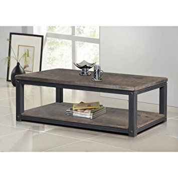 Awesome Best Wood And Metal TV Stands Regarding Amazon Rustic Coffee Table Industrial Entertainment Center (View 22 of 50)
