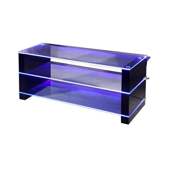 Awesome Brand New LED TV Stands Pertaining To Led Light Black Tv Stand Dml100 Tv Stands Black Big Av Contemporary (Photo 43 of 50)