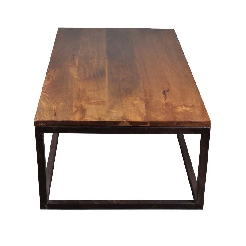 Awesome Brand New Mango Coffee Tables Regarding Iron Mango Wood 52 Long Industrial Coffee Table (View 48 of 50)