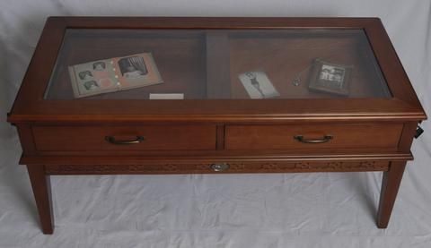 Awesome Deluxe Coffee Tables With Glass Top Display Drawer Inside Glass Top Display Coffee Table (Photo 16 of 40)