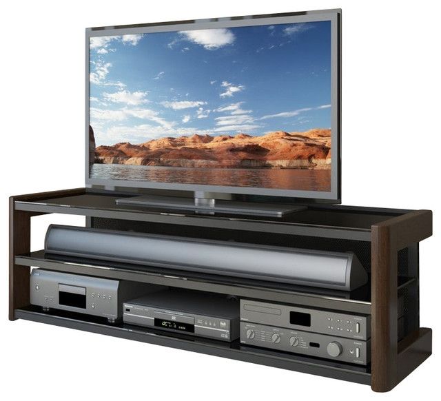Awesome Elite Sonax TV Stands In Sonax Milan 60 Quick Click Glass Tv Stand Modern Media (Photo 1 of 50)
