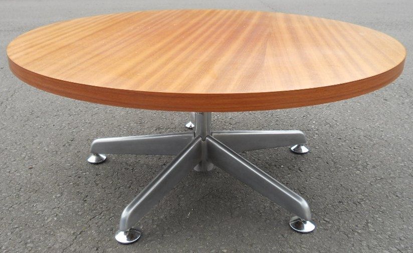 Awesome High Quality Chrome Coffee Table Bases In Pedestal Coffee Table Round (Photo 22 of 50)