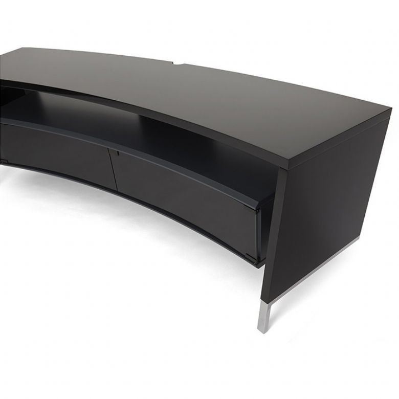 Awesome Latest Curve TV Stands Inside Buy Off The Wall Crv1500blk Curved Tv Stand In Black For Tvs With (Photo 13 of 50)
