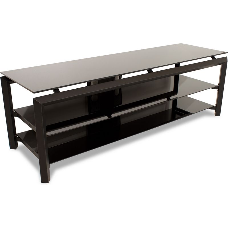 Awesome New Contemporary Glass TV Stands With Techcraft Hbl60 60 Contemporary Tv Stand In Black Metal Black Glass (View 50 of 50)