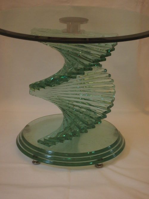 Awesome New Spiral Glass Coffee Table Inside Coffee Table Spiral Glass Coffee Table Incredible Glass Top (View 6 of 50)