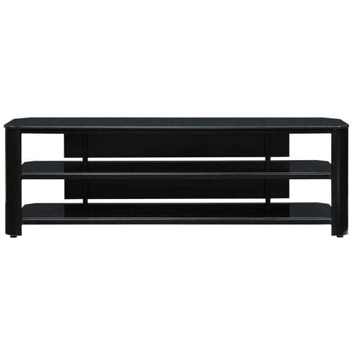 Awesome Preferred Black TV Stands Within Oxford 65 Inch Black Tv Stand Innovex Home Products Tv Mounts (Photo 38 of 50)