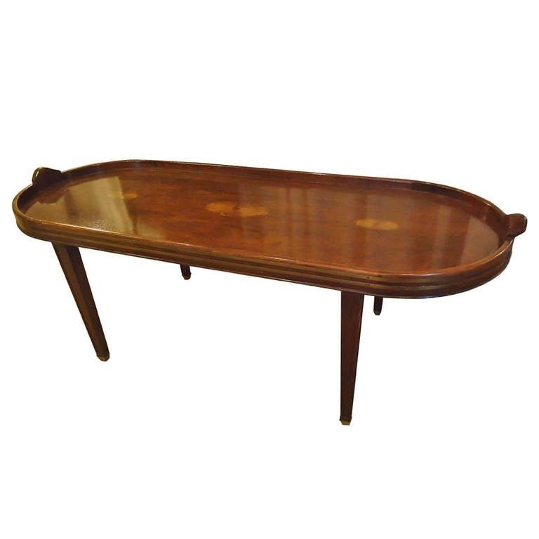 Awesome Preferred Oblong Coffee Tables With Regard To Campaign Style Mahogany Oblong Coffee Table At 1stdibs (View 22 of 40)