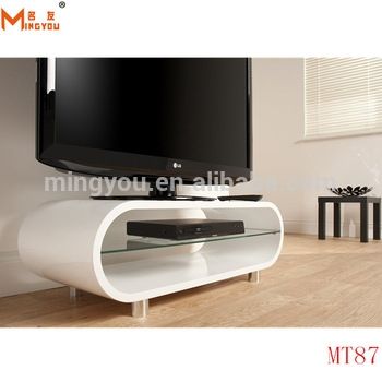 Awesome Preferred Oval TV Stands With Regard To High Gloss Wood Oval Shape Tv Stand Buy High Gloss White Tv (View 47 of 50)