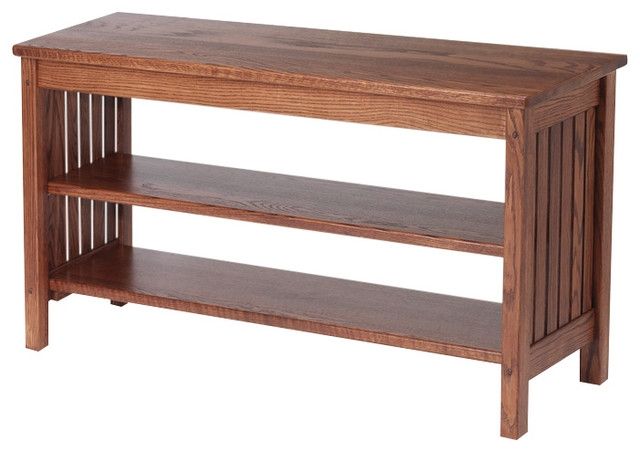 Awesome Unique Hardwood TV Stands Pertaining To Mission Style Solid Oak Tv Stand 41 Traditional (Photo 24 of 50)