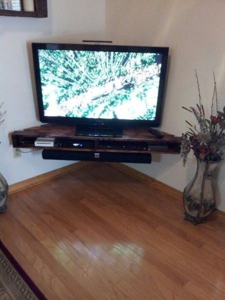 Awesome Variety Of Corner 55 Inch TV Stands With Regard To Best 25 Pallet Tv Stands Ideas Only On Pinterest Rustic Tv (View 42 of 50)