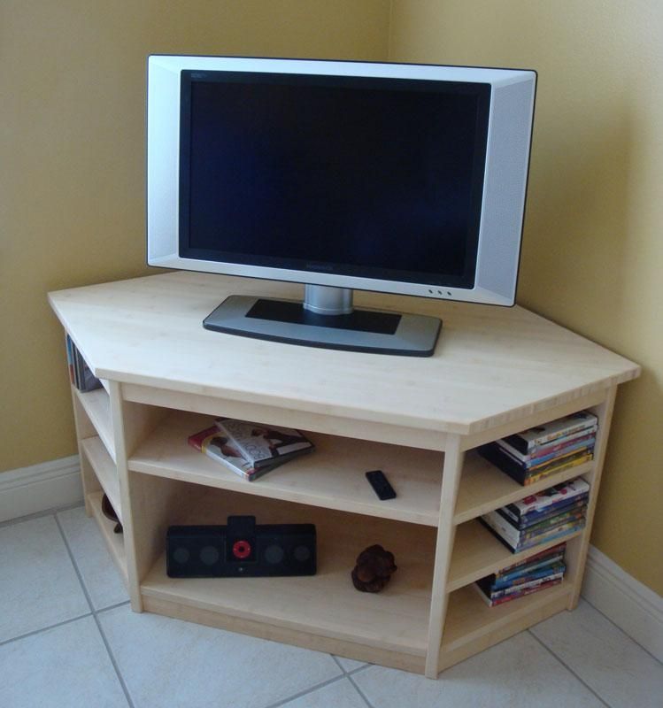 Awesome Variety Of Triangular TV Stands Intended For In Stock Bamboo Corner Tv Stand (View 21 of 50)