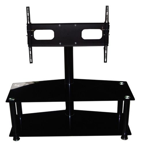 Awesome Wellliked TV Stands With Bracket Inside Black Glass Swivel Tv Stand Bracket 32 37 40 42 46 50 52 55 Ebay (View 36 of 50)