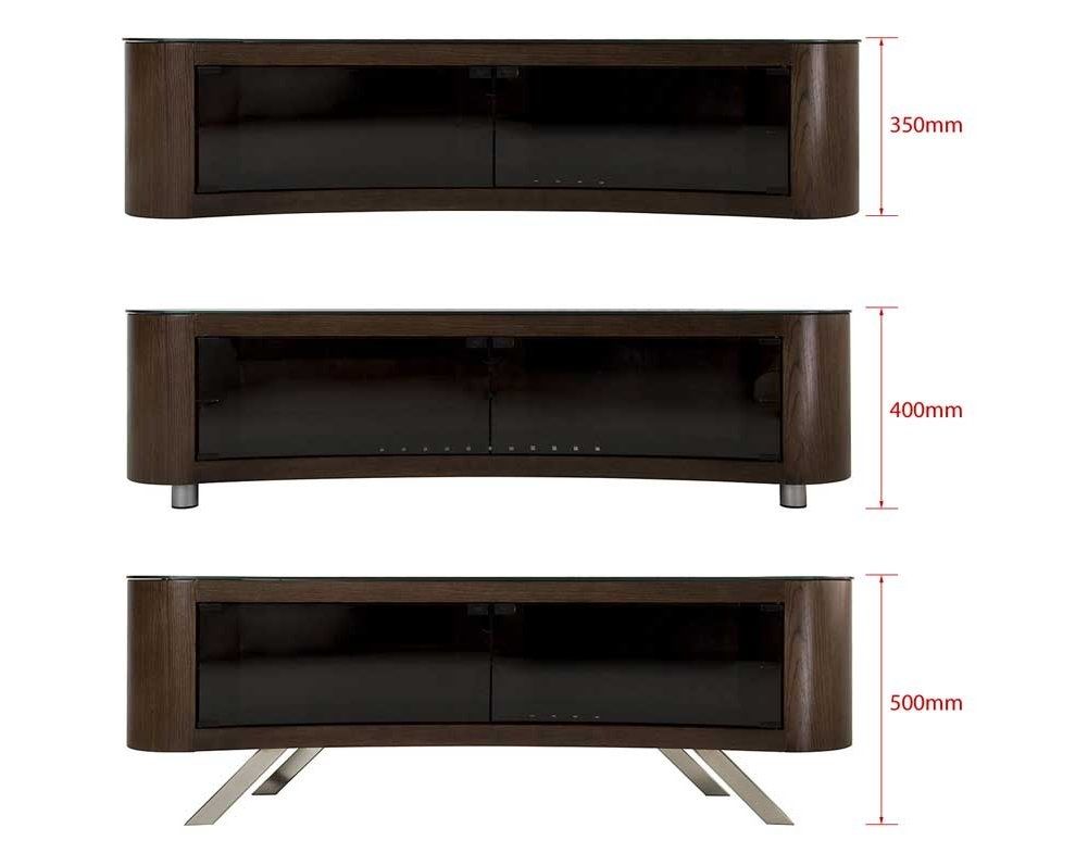 Awesome Widely Used Avf TV Stands Inside Avf Curved Bay Tv Stand Round Unit For 42 To 70 Led Curve Oled (Photo 3 of 50)