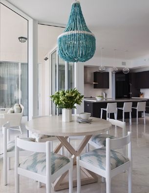 Beaded Chandelier Design Ideas Intended For Turquoise Blue Beaded Chandeliers (View 7 of 25)