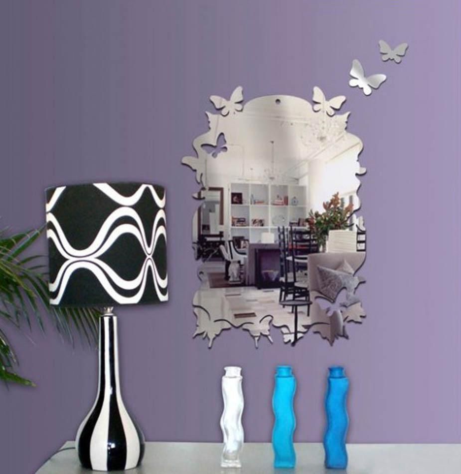 Bedroom. Kinds Of Lovely Mirror Decoration In Bedroom | Stylishoms With Butterfly Wall Mirrors (Photo 5 of 20)