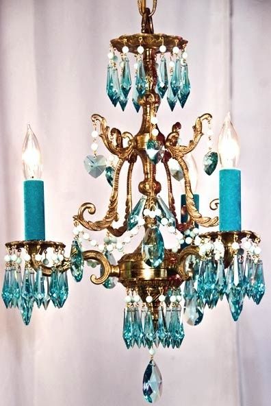 Best 20 Turquoise Chandelier Ideas On Pinterest French Bistro Inside Turquoise Crystal Chandelier Lights (View 3 of 25)