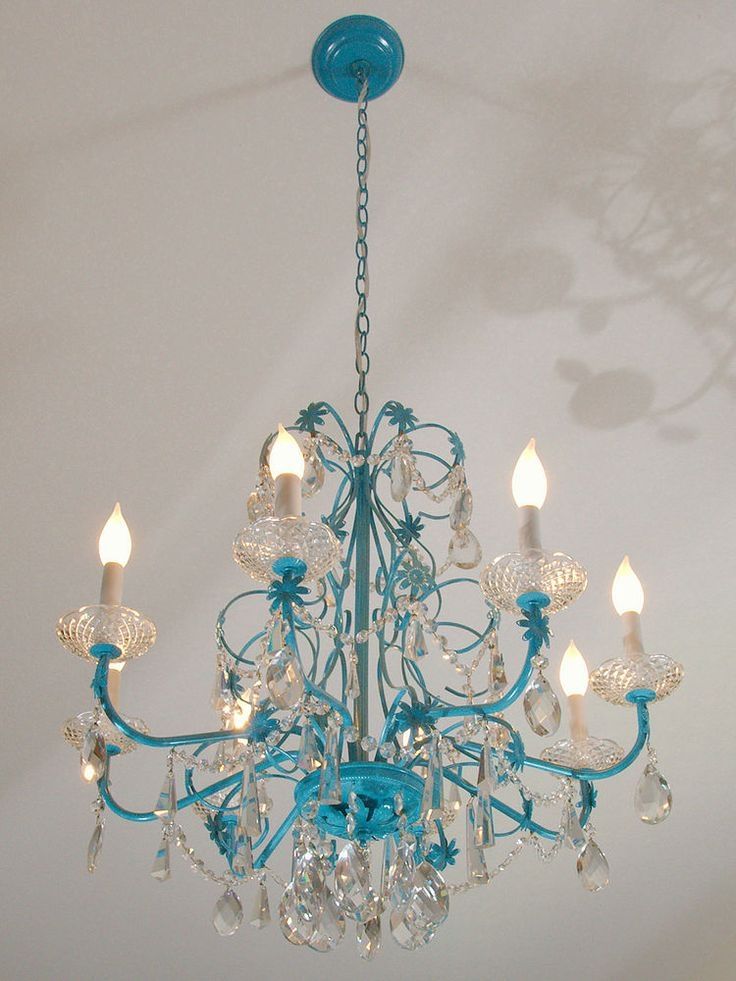 Best 25 Chandelier Redo Ideas On Pinterest Painted Chandelier Inside Turquoise Gem Chandelier Lamps (View 14 of 25)