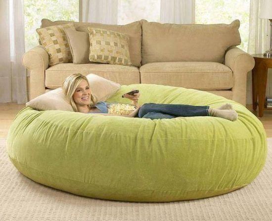 Best 25+ Giant Bean Bags Ideas Only On Pinterest | Giant Bean Bag Pertaining To Giant Sofa Beds (View 19 of 20)