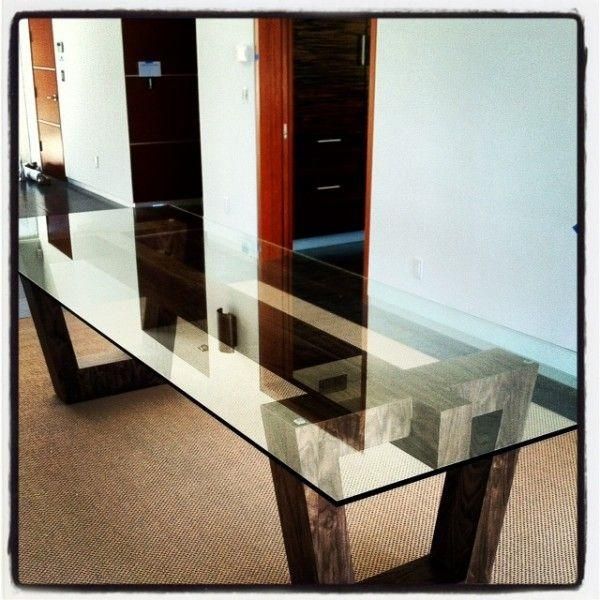 Best 25+ Glass Dining Table Ideas On Pinterest | Glass Dining Room For Wooden Glass Dining Tables (Photo 10 of 20)