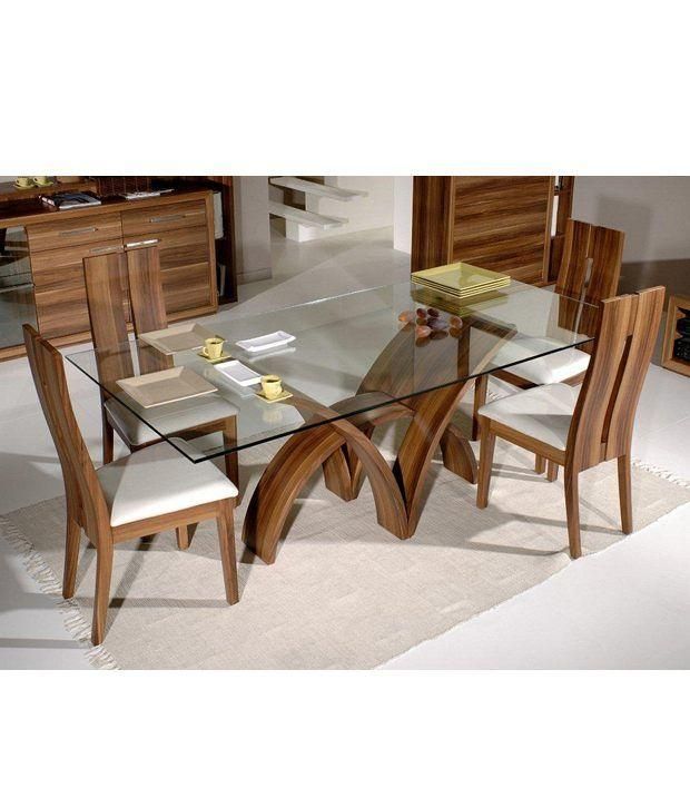 Best 25+ Glass Top Dining Table Ideas On Pinterest | Glass Dining With Dining Table Sets With 6 Chairs (View 16 of 20)