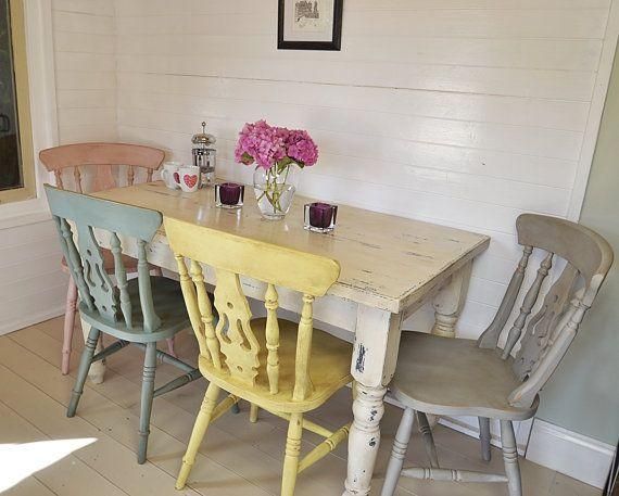 Best 25+ Shabby Chic Chairs Ideas On Pinterest | Refurbished With Shabby Chic Cream Dining Tables And Chairs (View 4 of 20)