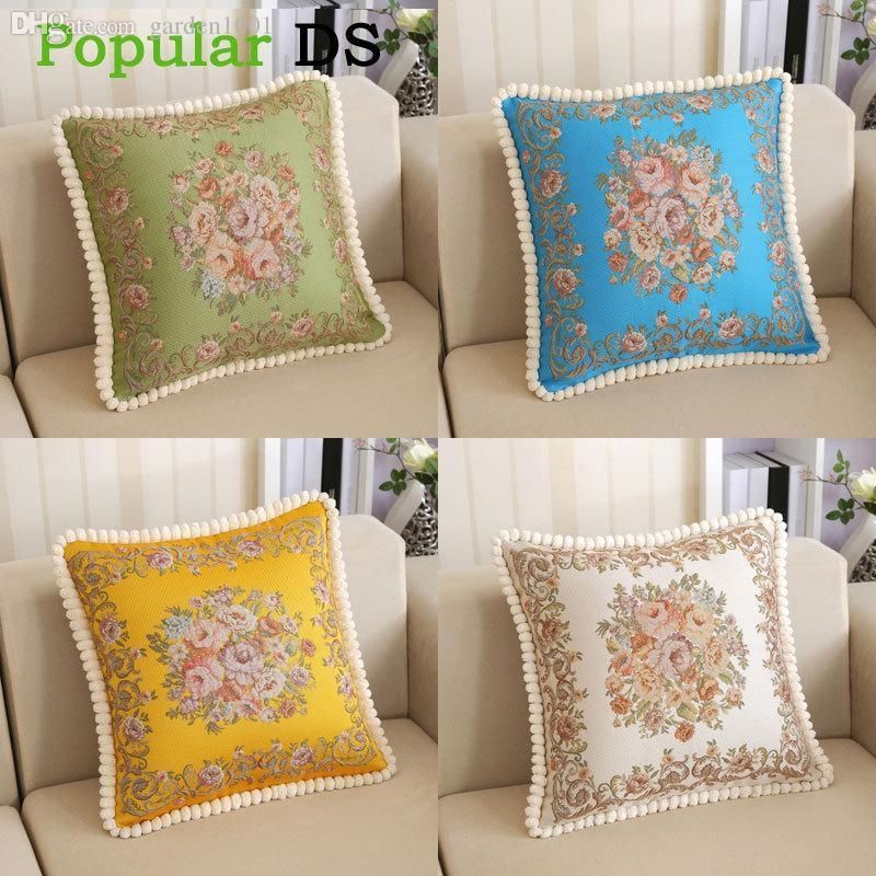 Big Discount For 11.11 Luxury European Style Stereo Embroidery Throughout Sofa Cushion Covers (Photo 4 of 20)